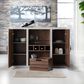 Furniture of America Taylor Buffet in Distressed Walnut, , large