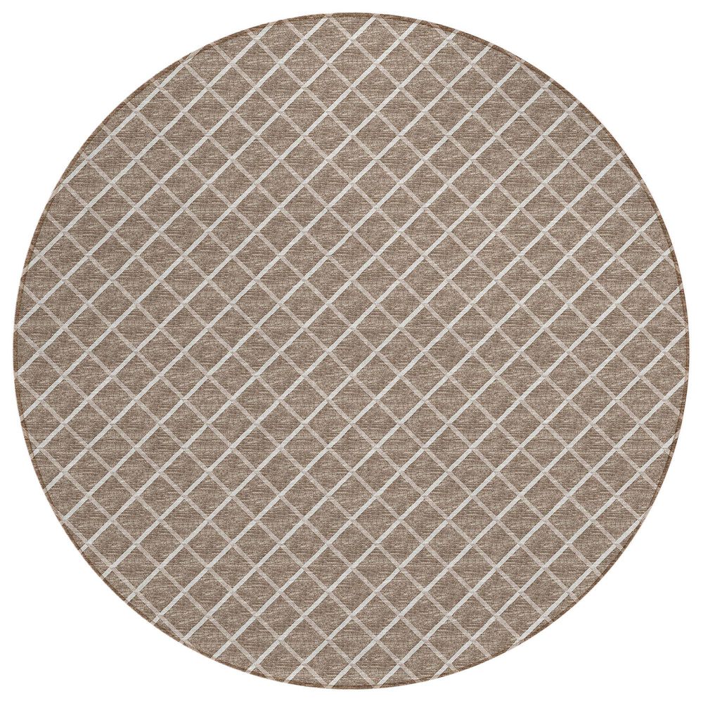 Dalyn Rug Company York 10" Round Taupe Indoor/Outdoor Area Rug, , large