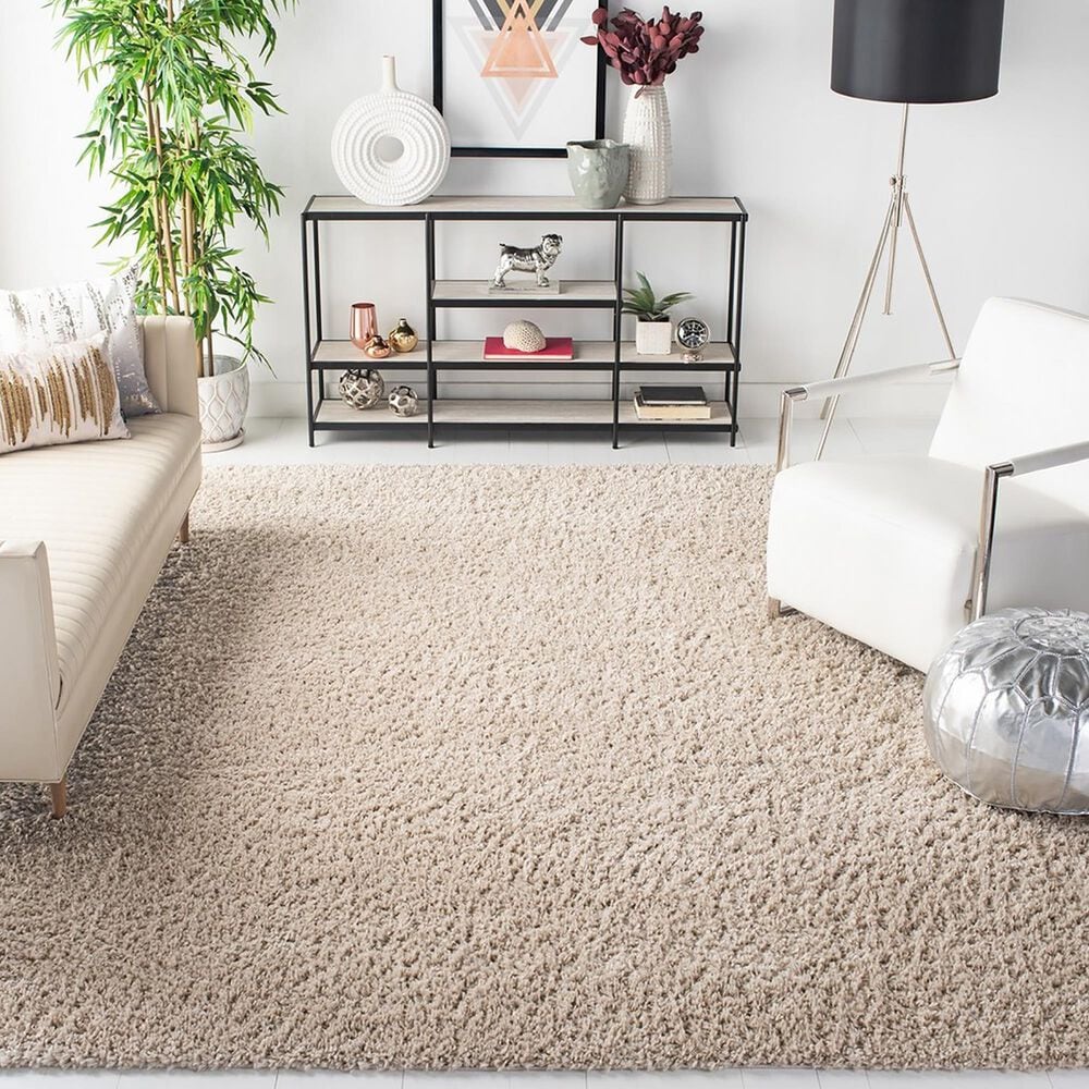 Safavieh August Shag AUG200D 9&#39; x 12&#39; Beige Area Rug, , large