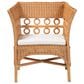 Baxton Studio Oxford Rattan Arm Chair in White, , large