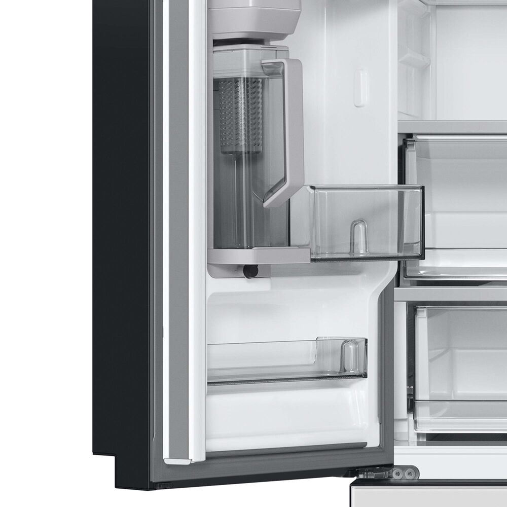 Samsung Bespoke Bespoke 30.1 Cu. Ft. 3-Door French Door Refrigerator - White Glass Panels Included, , large