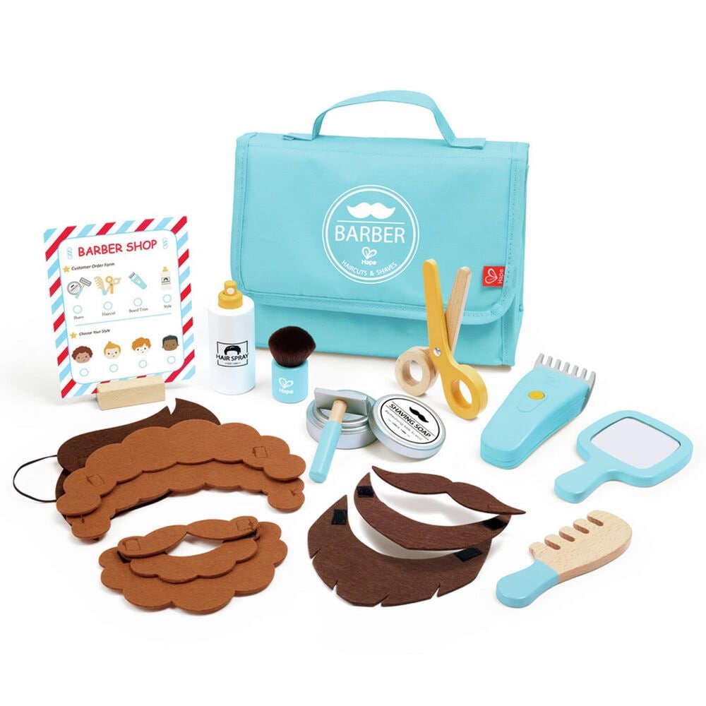 Hape Toys Stylish Barber Playset in Multicolor, , large