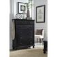Riva Ridge Oxford 5 Piece King Storage Panel Bedroom Set in Black, , large