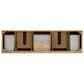James Martin Breckenridge 84" Double Bathroom Vanity in Light Natural Oak with 3 cm Eternal Jasmine Pearl Top and Rectangular Sinks, , large