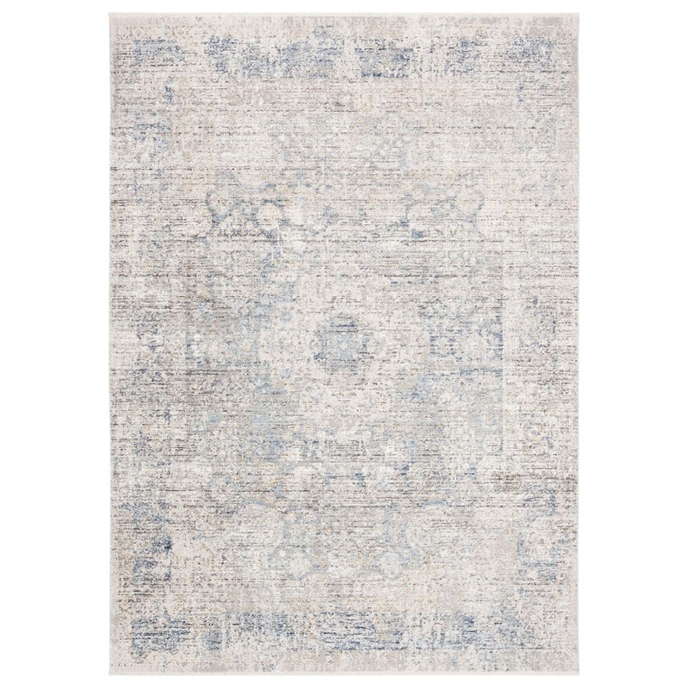 Safavieh Dream DRM410K 5" x 8" Grey and Blue Area Rug, , large