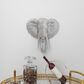 Maple and Jade 16" x 16" Eclectic Elephant Head Wall Decor in Silver, , large