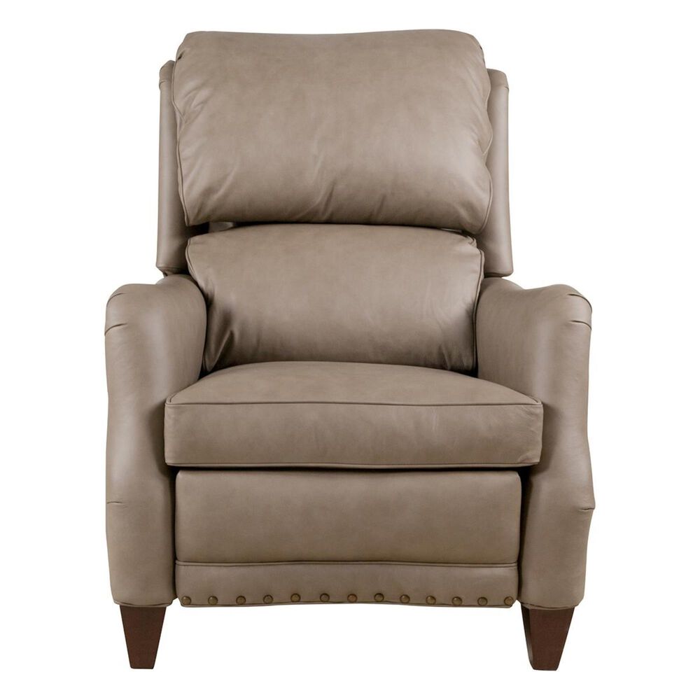 Hancock and Moore Redford Leather Push Back Recliner in Juno Taupe