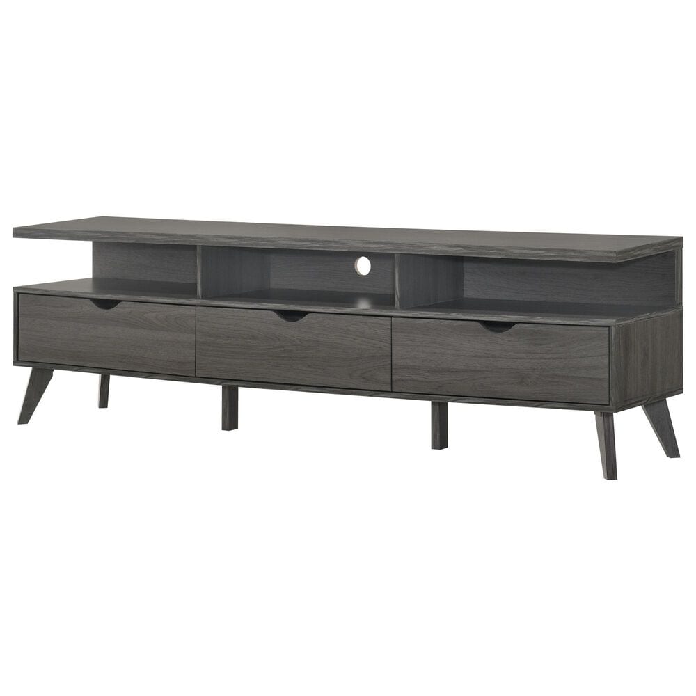 Everly Living Everly 71" TV Stand in Gray, , large