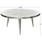 Maple and Jade Engraved Floral Living Room Coffee Table in Satin Silver, , large