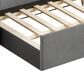 Crown Mark Ellie Daybed with Trundle in Gray, , large