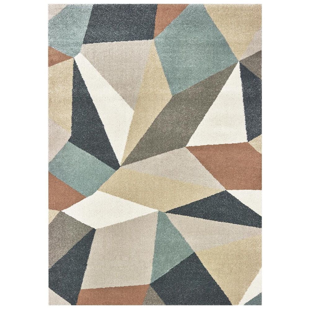Oriental Weavers Carson 9659B 6"7" x 9"2" Blue Area Rug, , large
