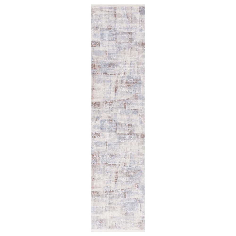 Safavieh Marmara MRM306B 2" x 8" Beige, Blue and Rust Runner, , large