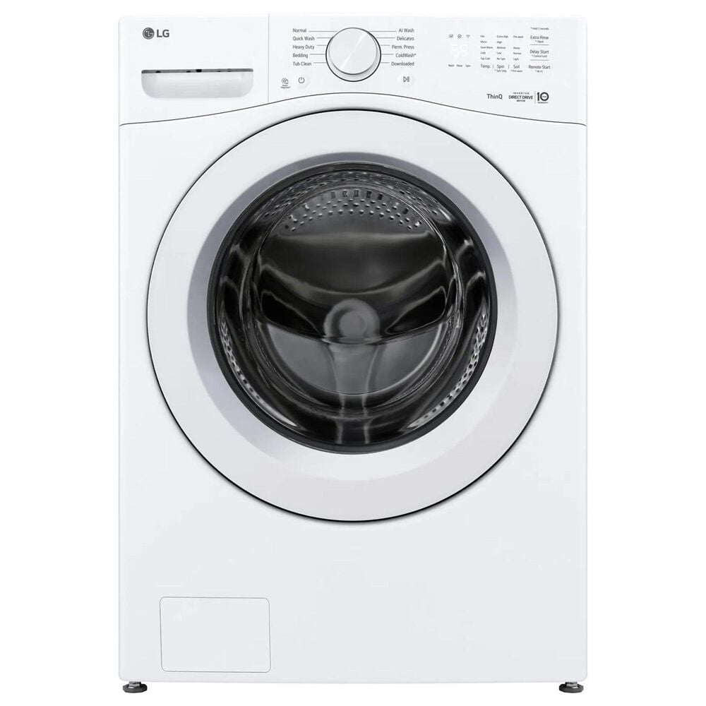 LG 4.5 Cu. Ft. Smart Front Load Washer in White, , large