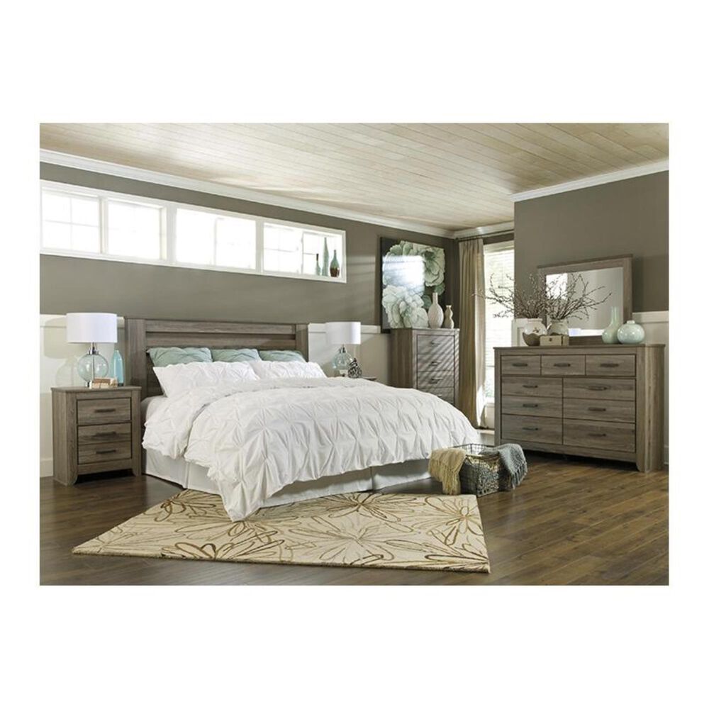 Ashley Zelen King Headboard in Warm Gray, , large
