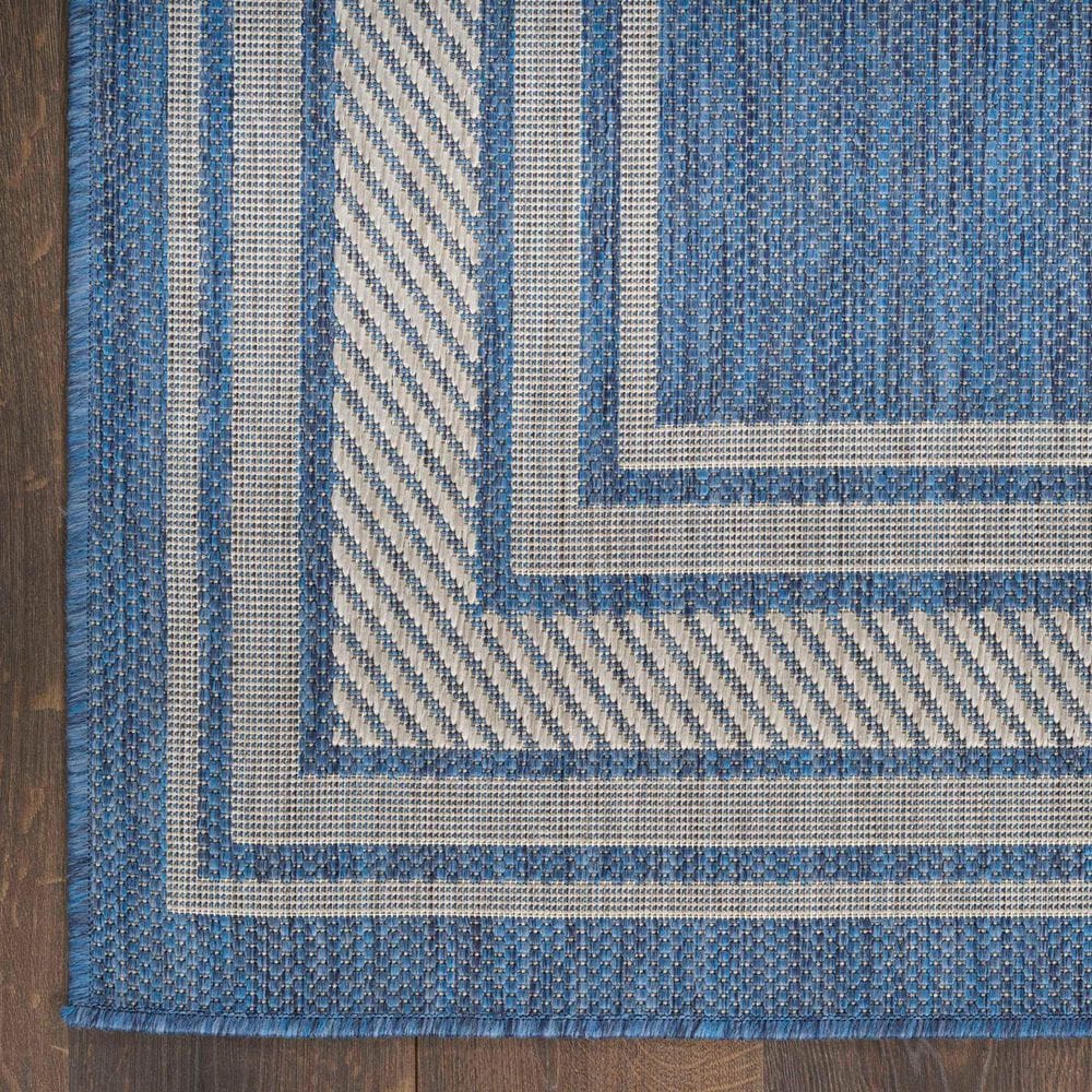 Nourison Horizon HOZ03 Denim 2&#39; x 6&#39; Indoor/Outdoor Runner, , large