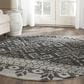 Safavieh Adirondack ADR107A-6R 6" x 6"  Silver/Black Round Rug, , large