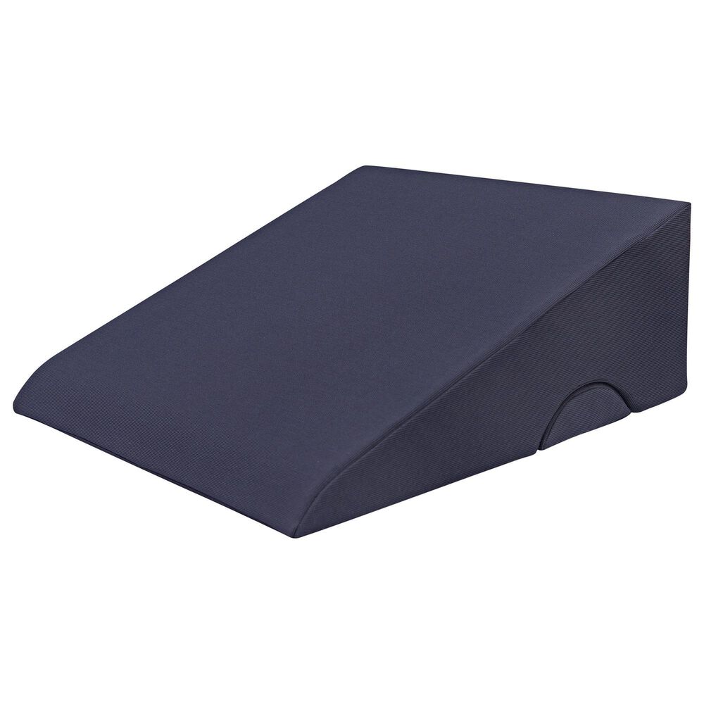 Timberlake 8" Bed Wedge Pillow with Half-Moon Pillow and Washable Covers in Navy, , large