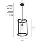 Hunter Astwood 1-Light Pendant in Matte Black, , large