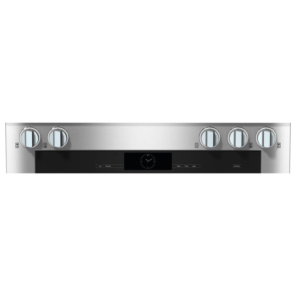 Miele 36" Freestanding Natural Gas Dual Fuel Range with Broil-Griddle Cover in Stainless Steel and Black, , large