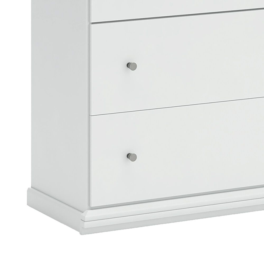 Ashley Bostwick Shoals 5-Piece Twin Panel Bedroom Set in White, , large