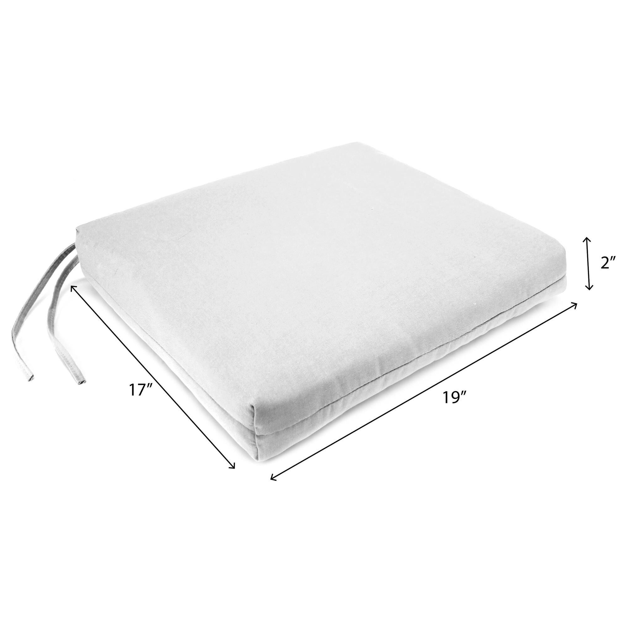 Jordan Manufacturing 17 x 19 Rectangular Outdoor Chair Pad Seat Cushion in Carousel Confetti NFM