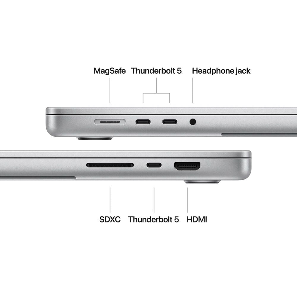 Apple MacBook Pro 16.2&quot; Laptop - Apple M4 Max chip 14-core - 36GB RAM - 32-core GPU - 1TB SSD in Silver with 3-Year AppleCare+, , large