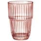 Bormioli Barshine Long Drink Stackable Drinking Glasses in Peach (Set of 6), , large