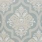 J. Queen New York Tranquility 20" Square Throw Pillow in Aqua, Cream and Gold, , large