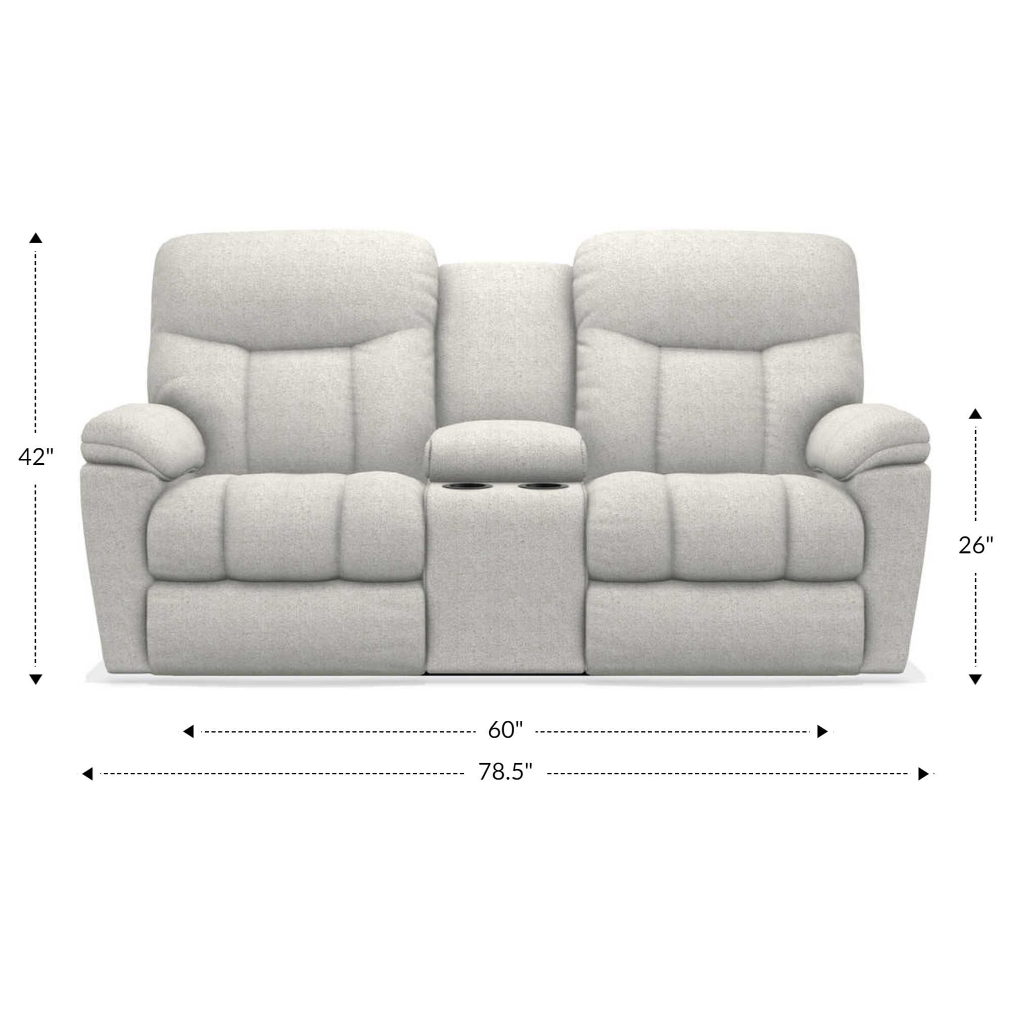 La-Z-Boy Morrison Manual Reclining Loveseat with Console in