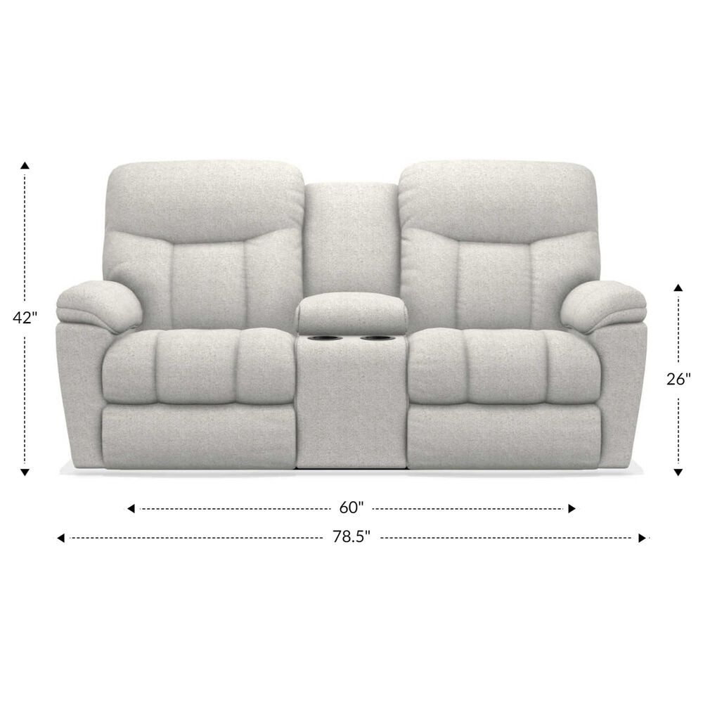La-Z-Boy Morrison Manual Reclining Loveseat with Console in Sable, , large