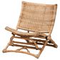 Baxton Studio Herrara Rattan Foldable Lounge Chair in Natural Brown Antique, , large