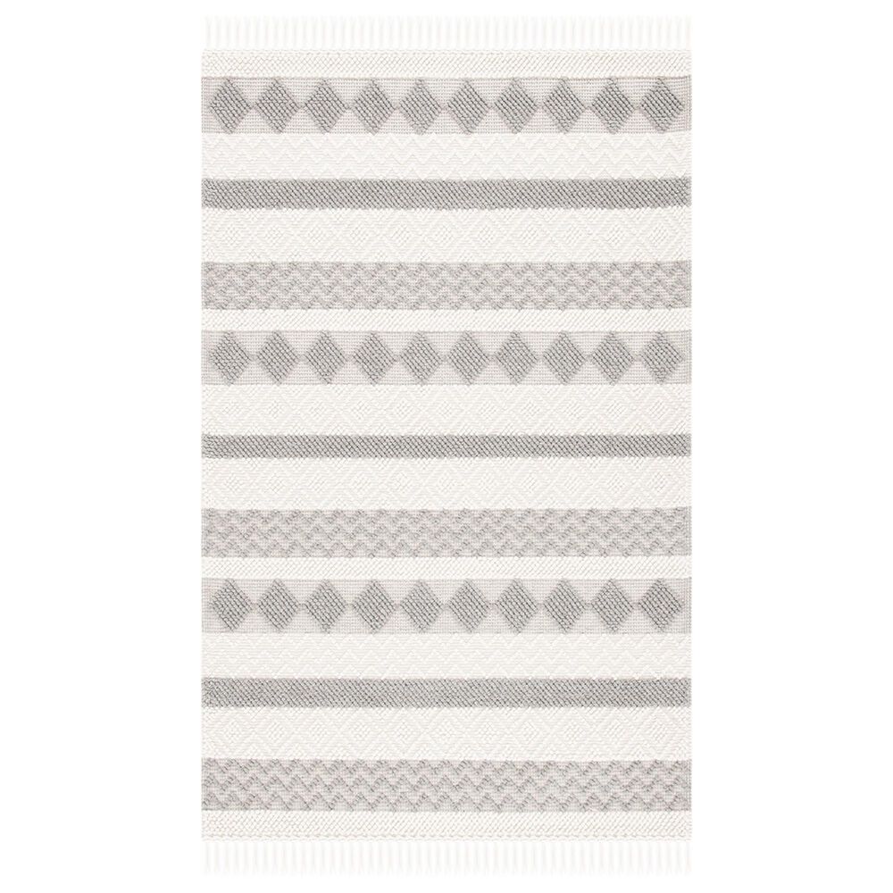 Safavieh Natura NAT851A 3" x 5" Ivory and Grey Area Rug, , large