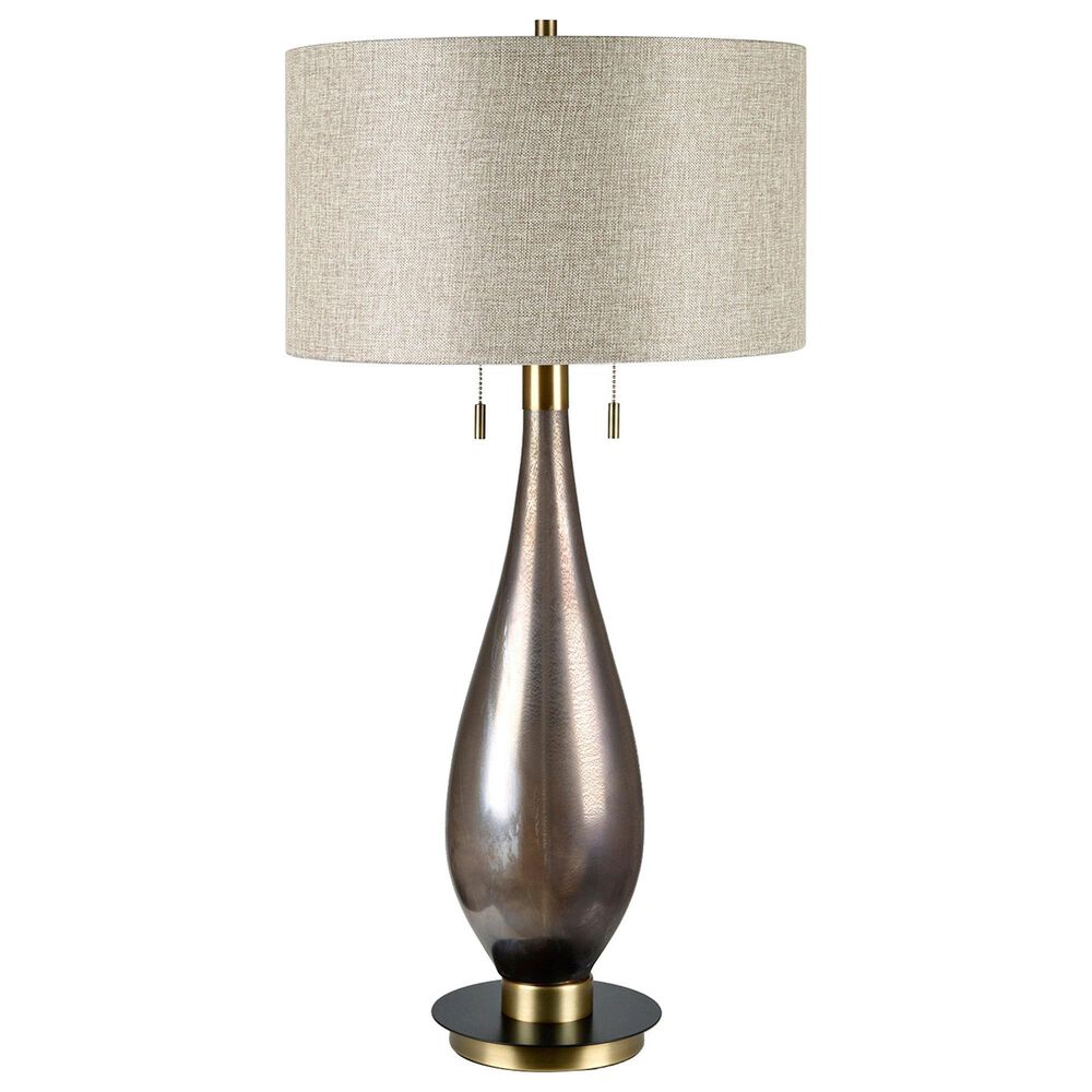 Slatehouse Joel Table Lamp in Brown and Gold, , large
