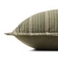Loloi Howie 22" Square Throw Pillow in Green and Natural, , large