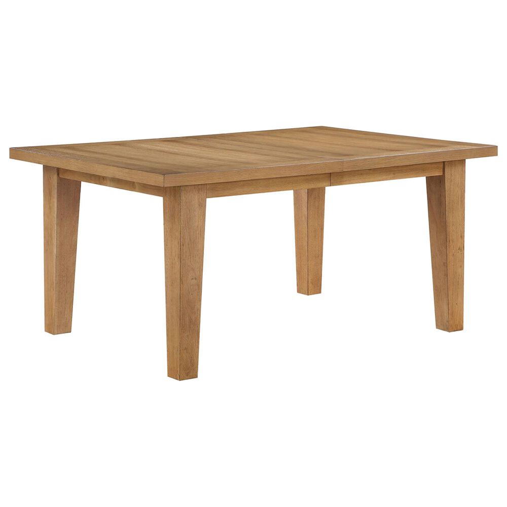 Crystal City Sommerset 7-Piece Rectangular Dining Set in Natural Oak and Black, , large