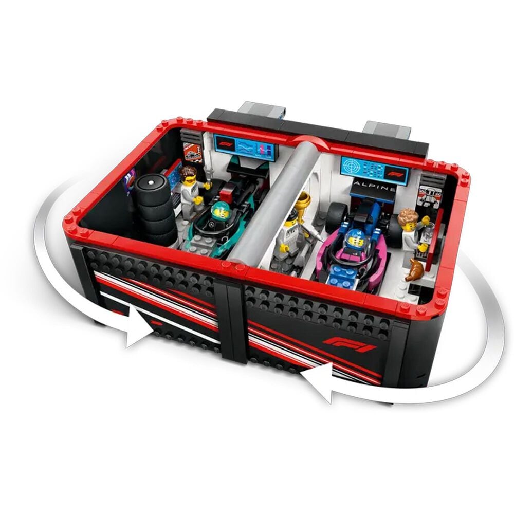 LEGO City F1 Garage &amp; Mercedes-AMG &amp; Alpine Cars, , large