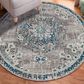 Amer Rugs Montana 7"6" Round Teal Area Rug, , large