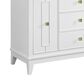 37B Kinsale 48" Single Bathroom Vanity Cabinet in Bright White with White Composite Stone Top and Backsplash, , large