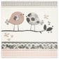 Safavieh Carousel CRK153 6"7" Square Pink and Ivory Kids  Area Rug, , large