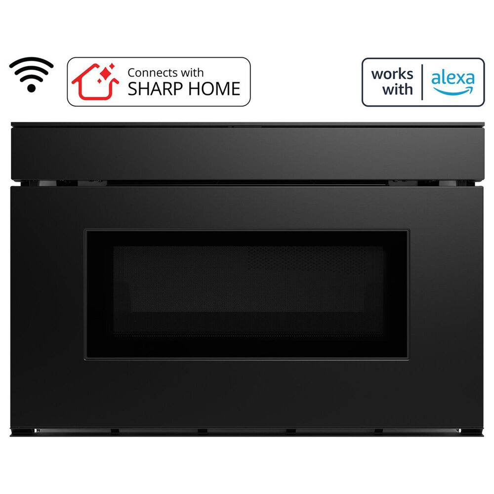 Sharp 1.2 Cu. Ft. Built-In Smart Microwave Drawer Oven with Easy Wave Open in Black, , large