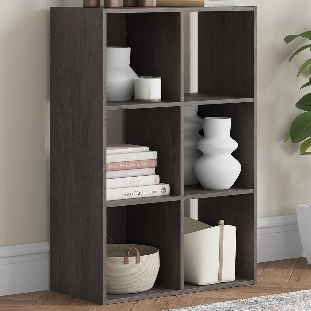 Ashley Piperton 6-Cube Organizer in Charcoal, , large