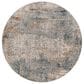 Surya Cardiff CDF-2305 Medium Gray, Light Blue, Mustard, Dark Blue, Dusty Pink and Rust 7"10" Round Area Rug, , large