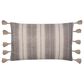 Safavieh Samerin 20" x 12" Pillow in Gray and Beige, , large
