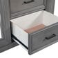 Riva Ridge Caraway 5-Drawer Sliding Door Chest in Aged Slate, , large