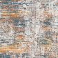 Surya Presidential Blue, Orange, Saffron, Ice Blue, Dusty Sage, Charcoal, Ivory, Wheat, Light Olive and Gray 11"6" x 15"6" Area Rug, , large