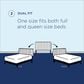 Modway Reese Upholstered Linen Fabric Full/Queen Headboard in Azure, , large
