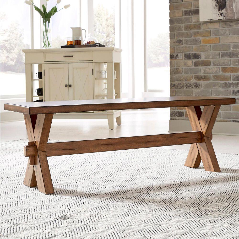 Homestyles Sedona Dining Bench in Toffee, , large