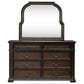 Belle Furnishings Provence Park 3-Piece Queen Upholstered Shelter Bedroom Set in Chateau Brown, , large