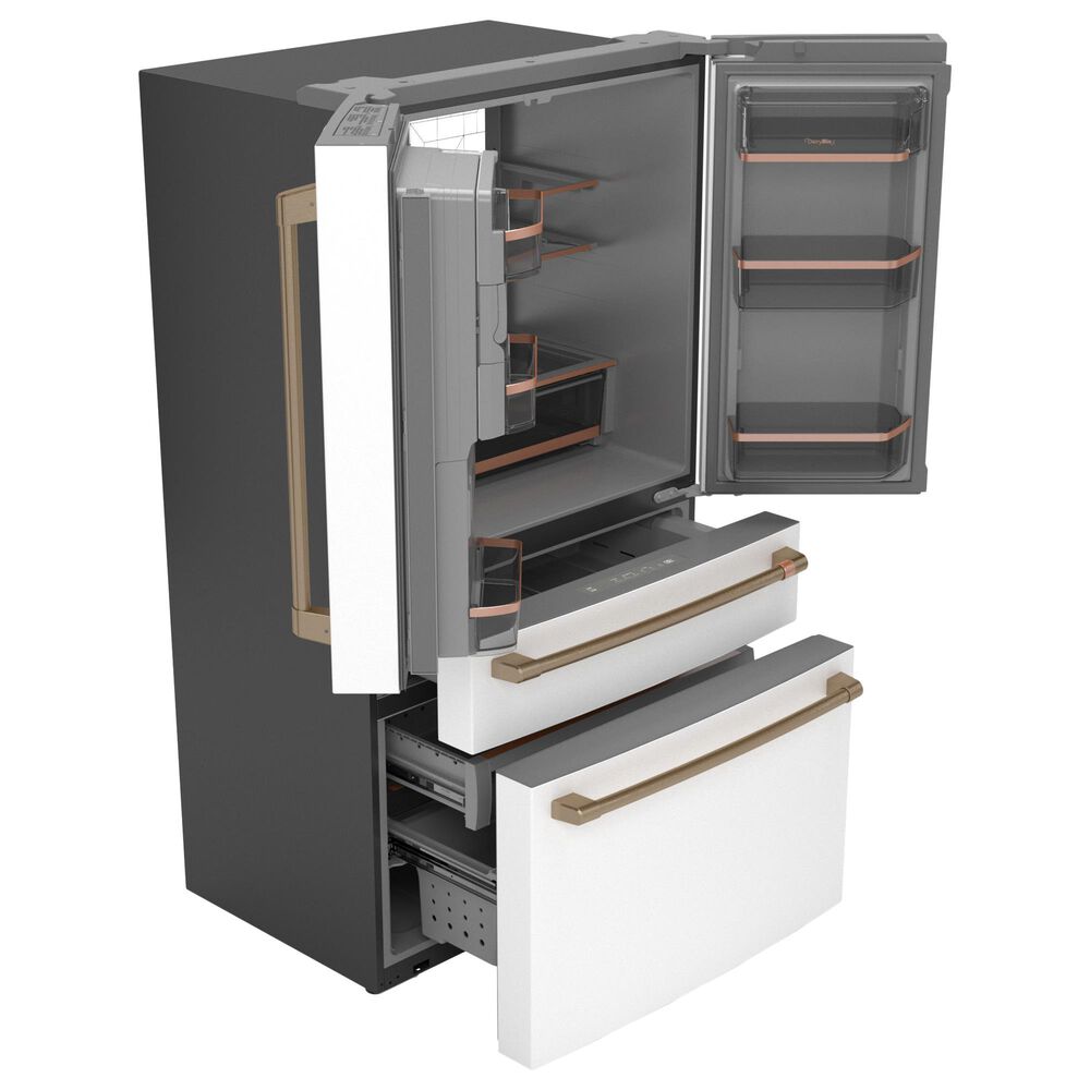 Cafe 22.3 Cu. Ft. 4-Door French Door Refrigerator in Matte White, , large