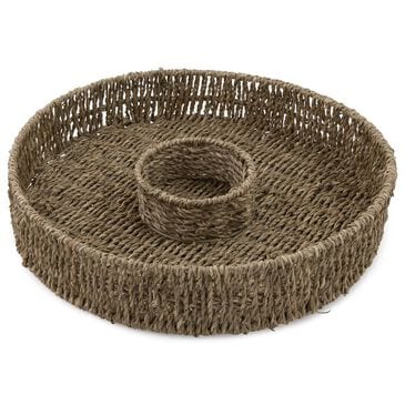 Boston International Seagrass Chip and Dip Basket in Natural Brown, , large